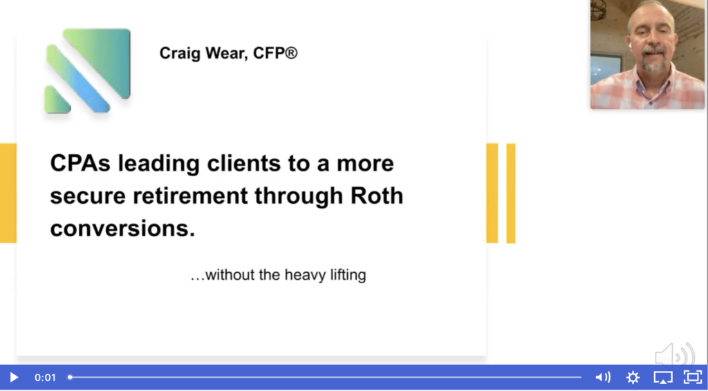 CPAs leading clients to a more secure retirement through Roth conversions...without the heavy lifting.