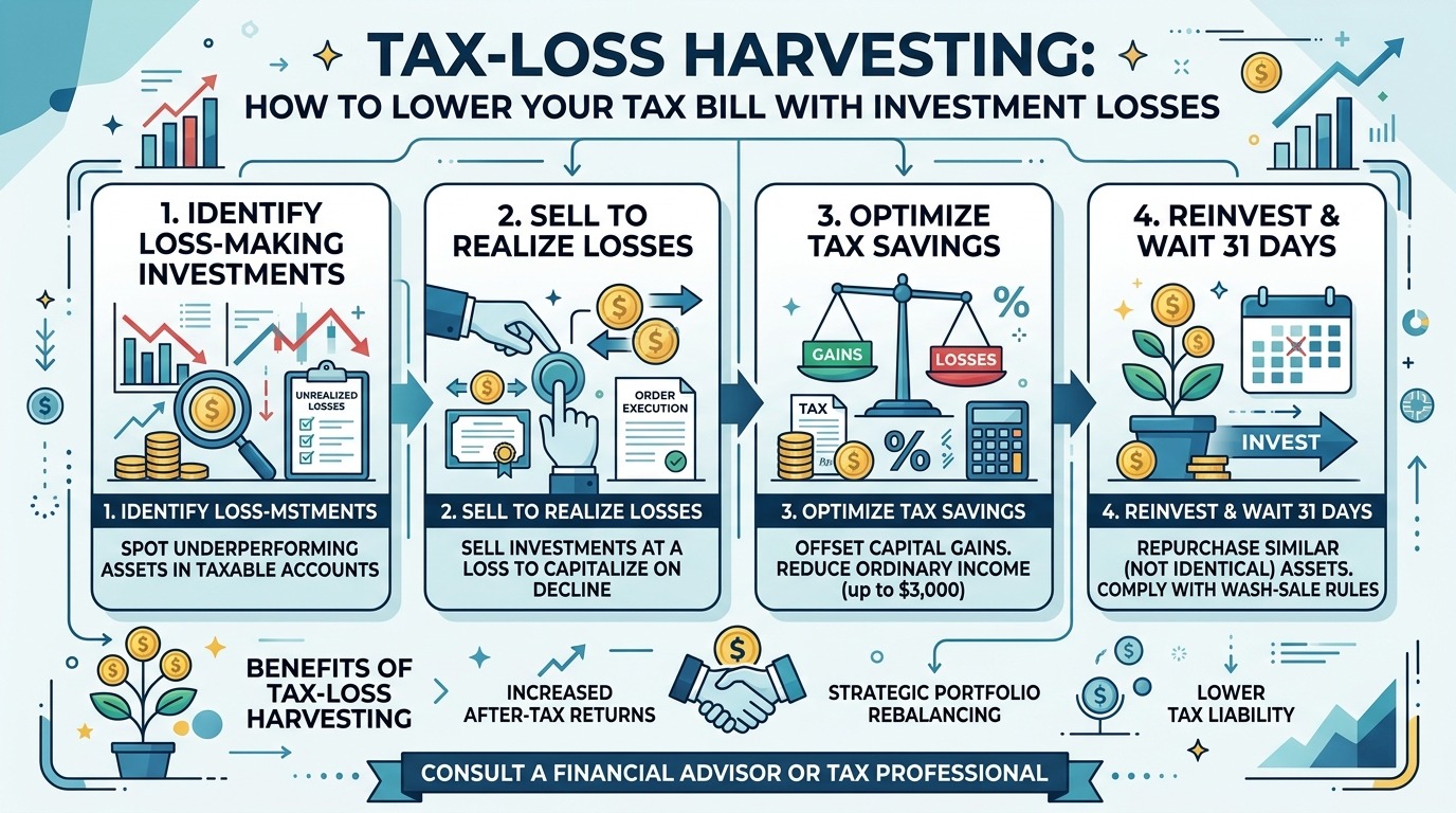 Tax-Loss Harvesting: How to Lower Your Tax Bill With Investment Losses