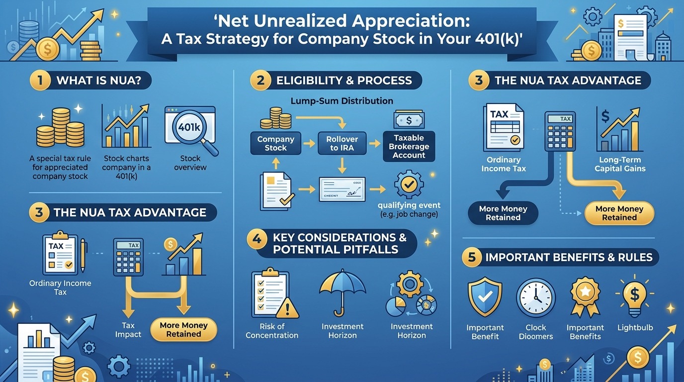 Net Unrealized Appreciation: A Tax Strategy for Company Stock in Your 401(k)