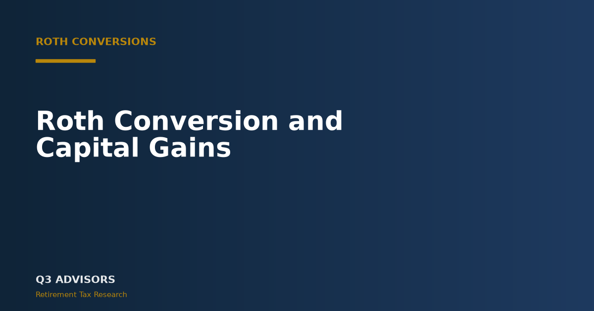 Roth Conversion and Capital Gains: 2026 Stacking Guide