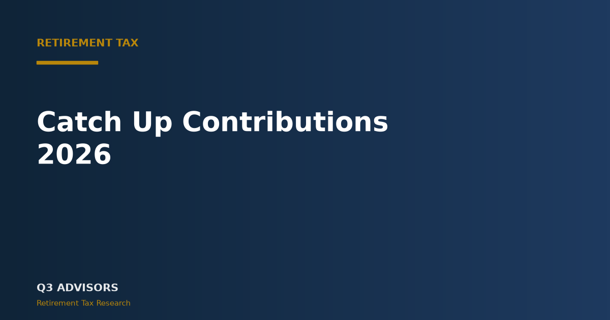 Catch Up Contributions 2026: Limits and the New Roth Rule