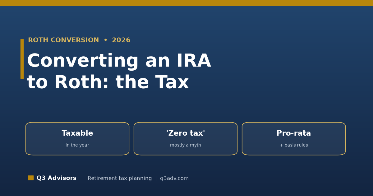 Converting a Traditional IRA to a Roth IRA: How the Tax Works