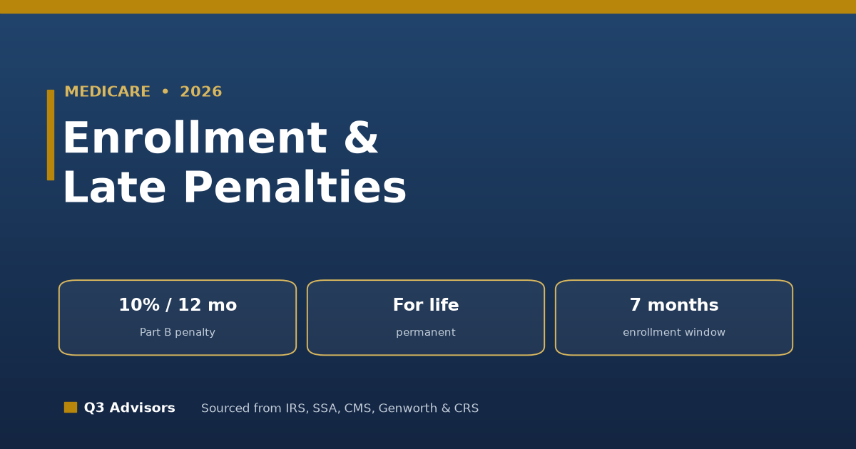 Medicare Enrollment and Late-Enrollment Penalties (2026)