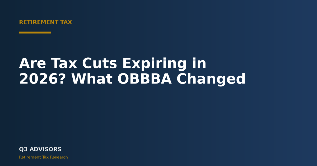 Are Tax Cuts Expiring in 2026? What OBBBA Changed