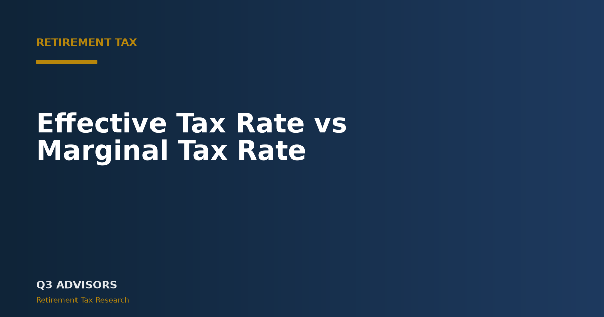 Effective Tax Rate vs Marginal Tax Rate: 2026 Guide
