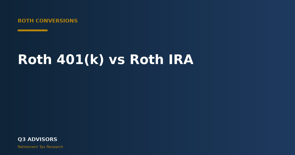 Roth 401(k) vs Roth IRA: 2026 Differences and How to Choose