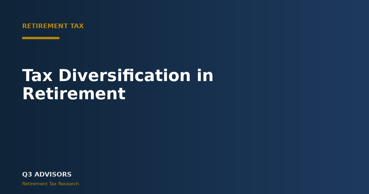 Tax Diversification in Retirement: The Three Tax Buckets (2026)