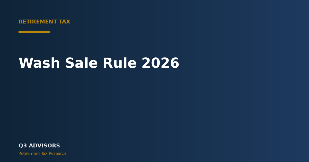 Wash Sale Rule 2026: How It Works and How to Avoid It