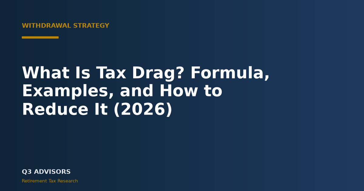 What Is Tax Drag? Formula, Examples, and How to Reduce It (2026)